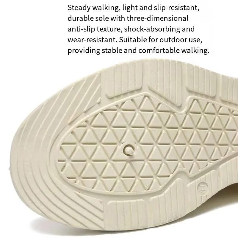 Outdoor Casual Sport Shoes Men Anti Slip Abrasion Resistant Soft Sole Comfortable Breathable Lightweight Running Sneaker