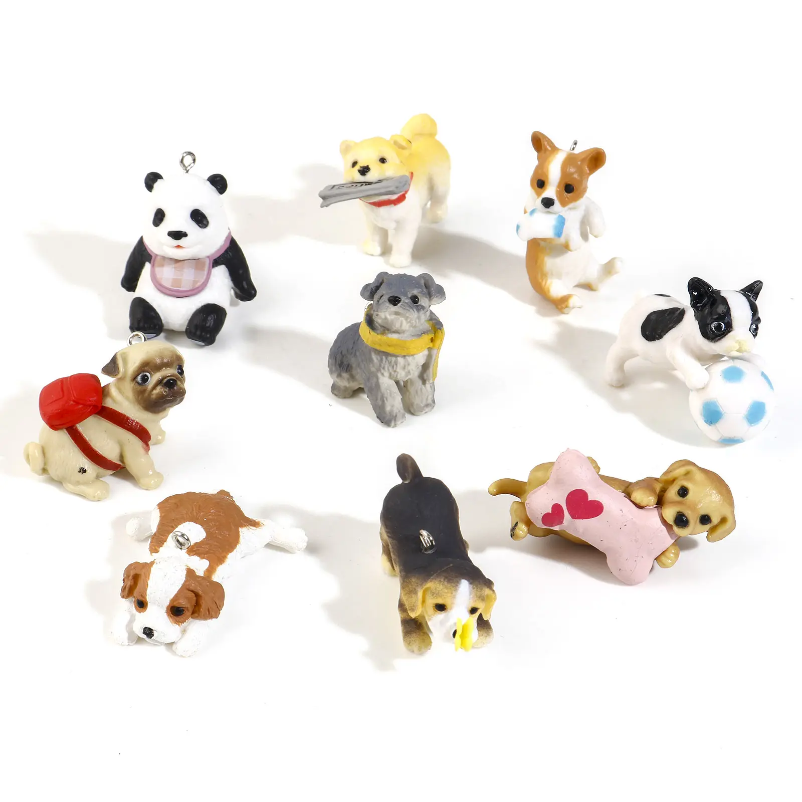 3D Cartoon Animal Resin Pendants Multicolor Bear Dog Charms For DIY Making Necklace KeyChains Bracelet Women Jewelry Gifts,1PCs
