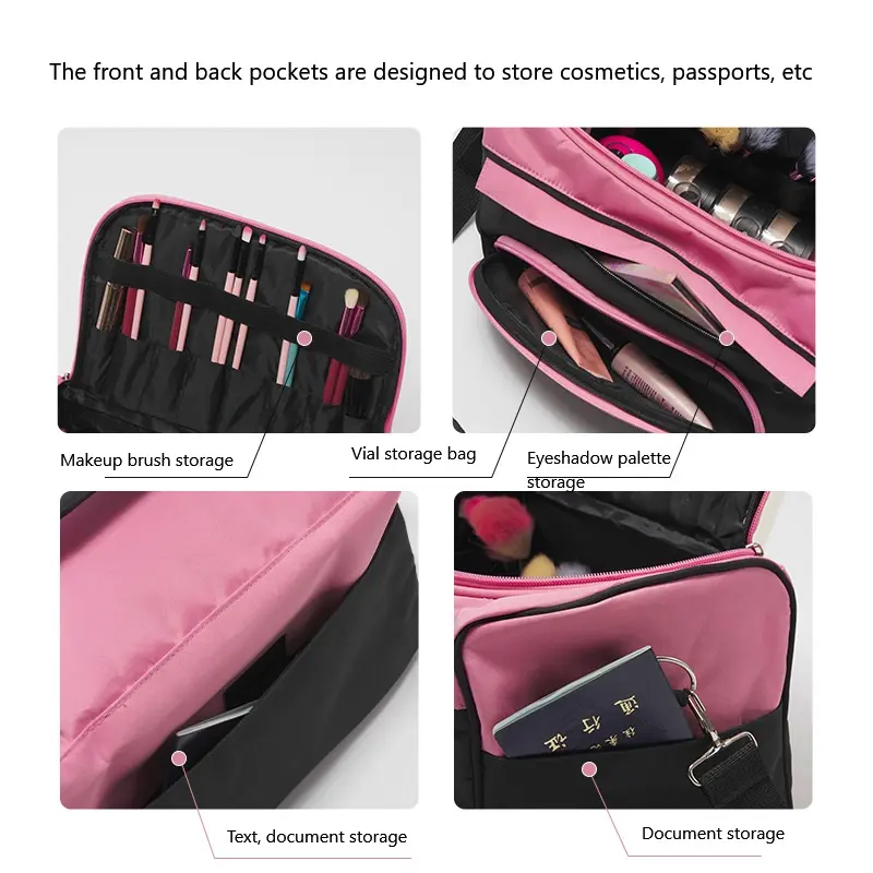Women Cosmetic Bag Organizer Large Makeup Bag Cosmetic Box Ladies' Waterproof Storage Box Portable Suitcase