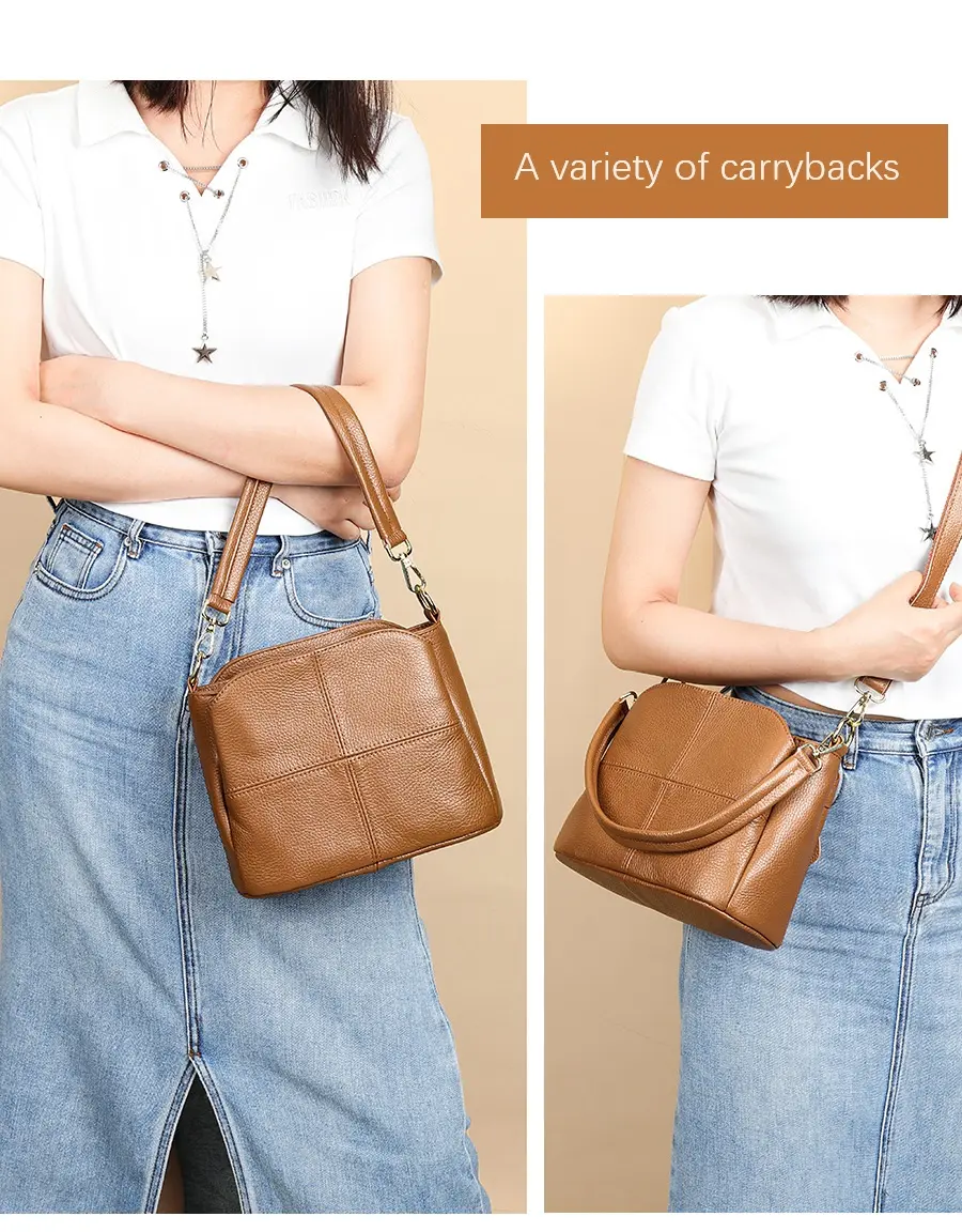 MVA Women's Handbag Multifunctional Shoulder Bag Genuine Leather Crossbody Shoulder Bag Large Wallet Fashion Flap Bag сумка