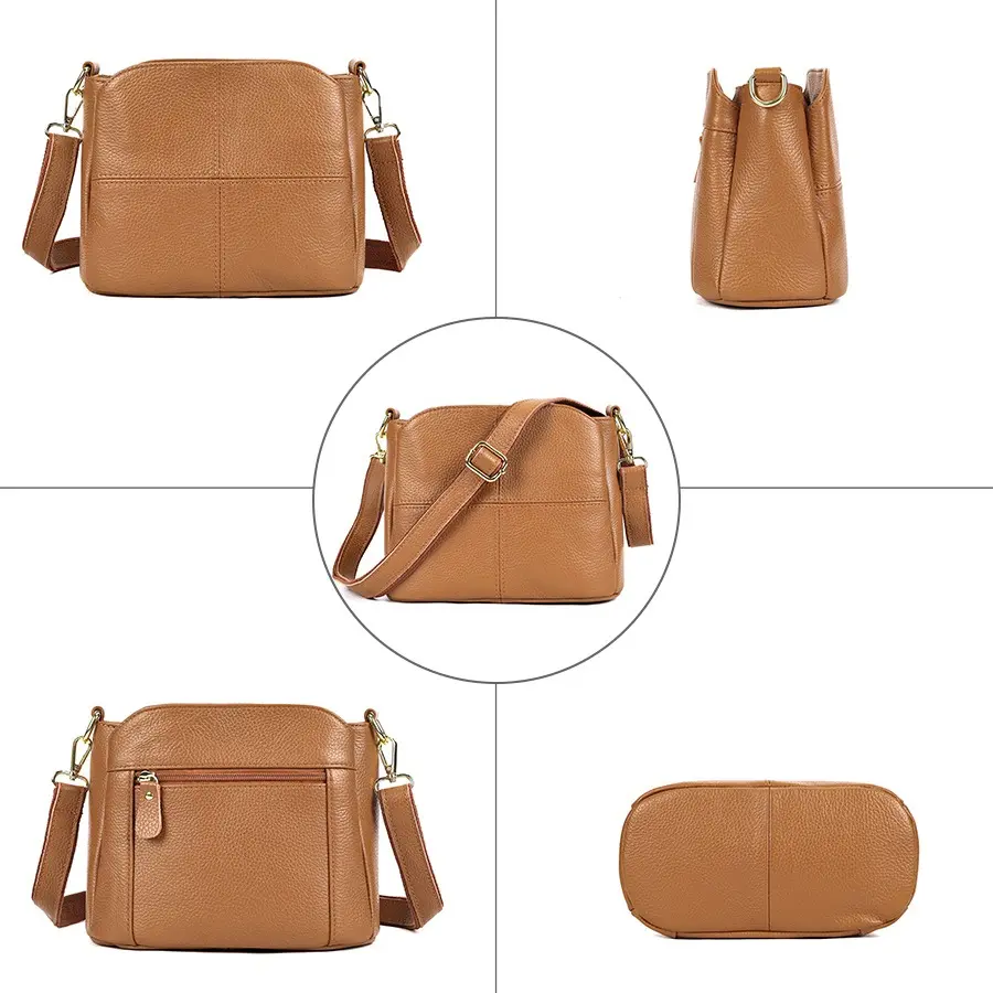 MVA Women's Handbag Multifunctional Shoulder Bag Genuine Leather Crossbody Shoulder Bag Large Wallet Fashion Flap Bag сумка