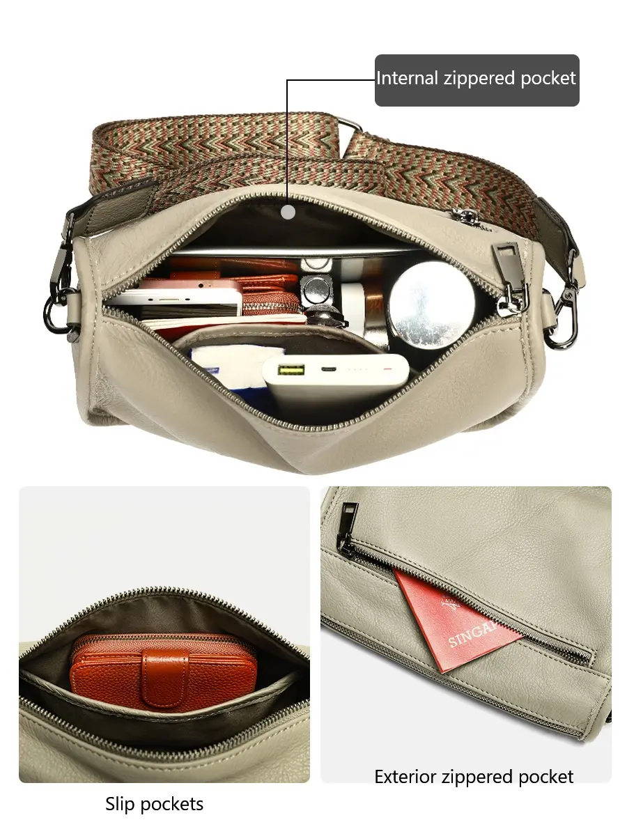 MVA Women Handbags Soft Leather Shoulder Bag Top-handle Fashion Satchel Genuine Leather Crossbody Bag Flap Phone Pack