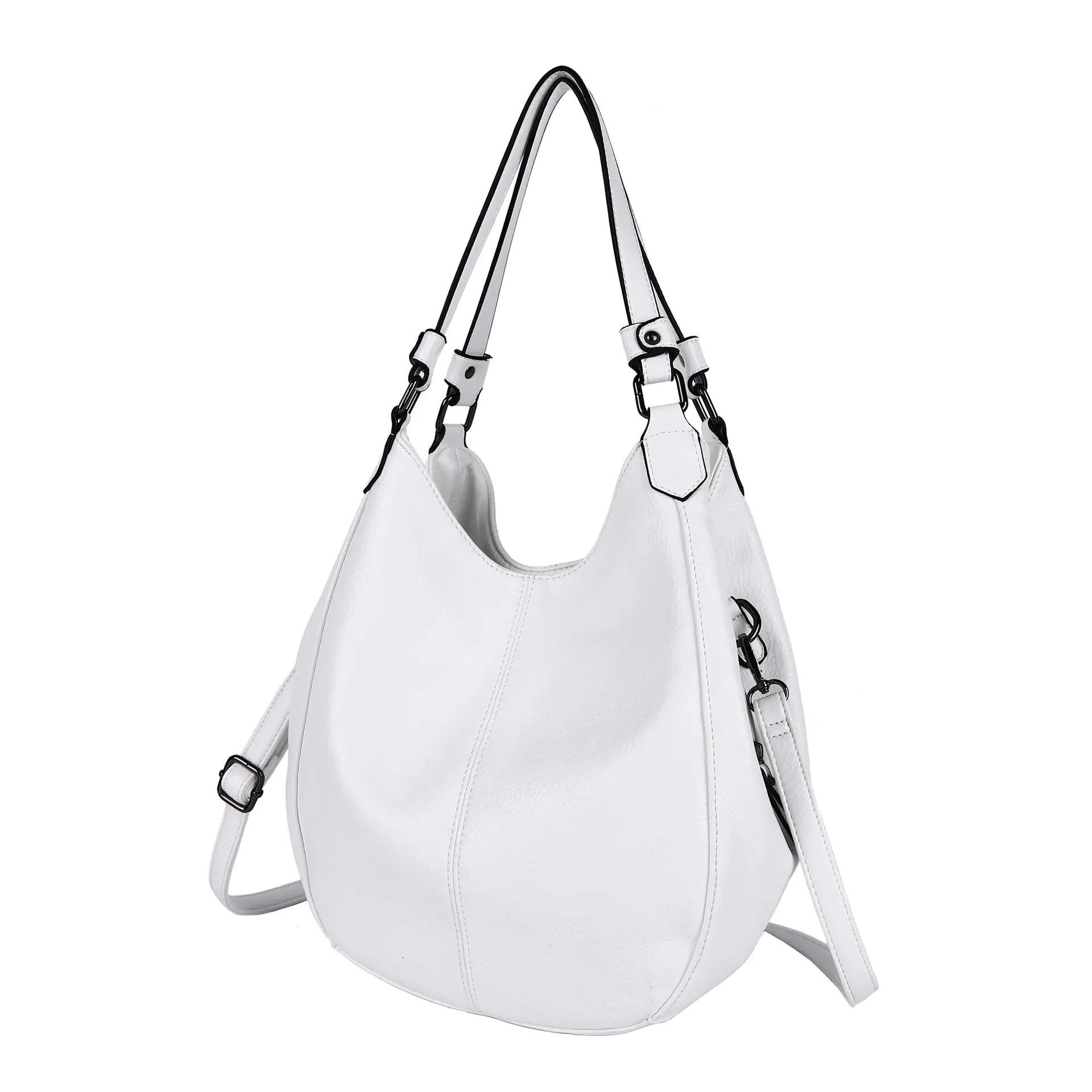 Women Bag PU Fashion Tote Top-handle Handbag Multiple Pockets Satchel Large Ladies Shoulder Hobo Crossbody Bag Purse