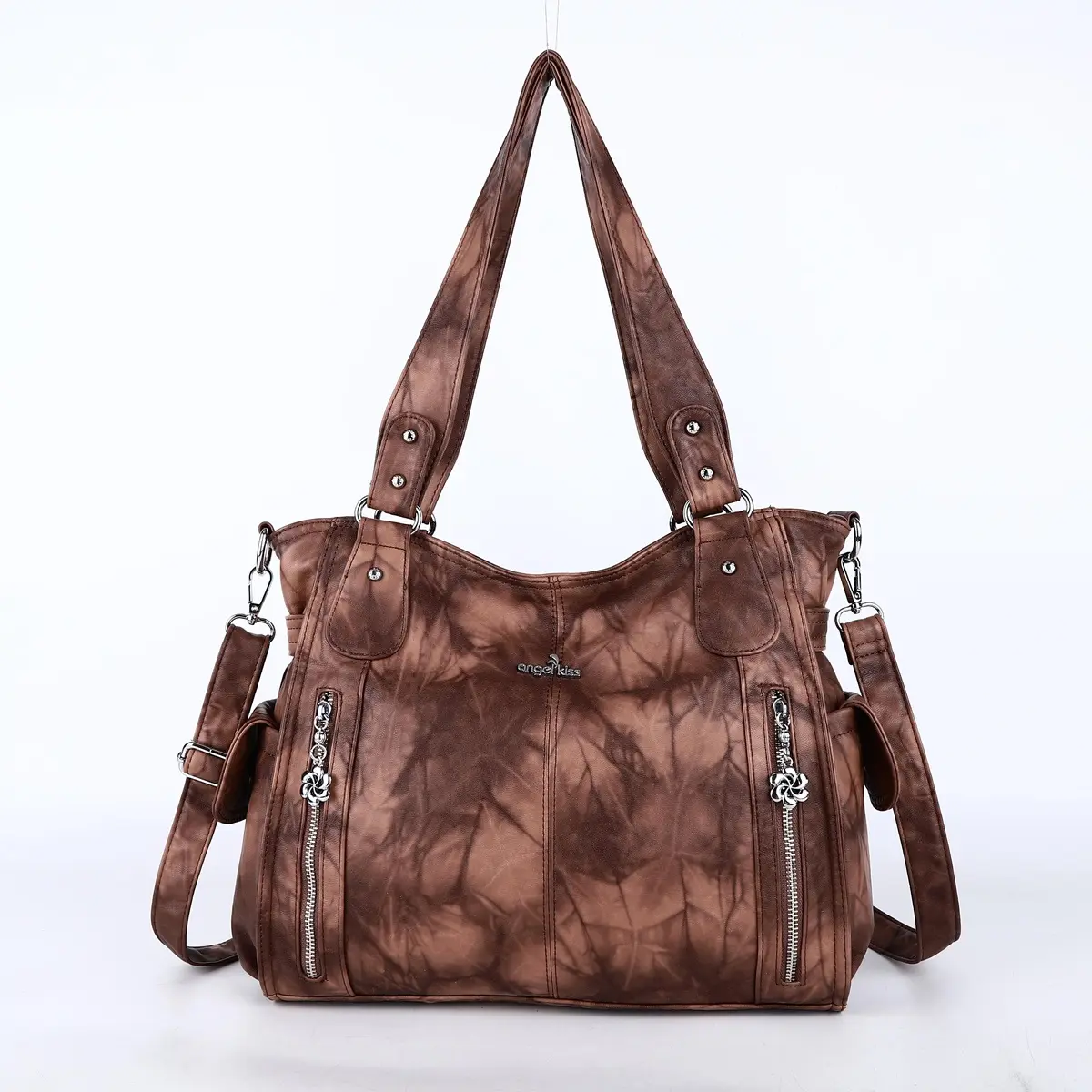  Bag Women Handbag Fashion Shoulder Bag Top-handle Handbag Large Satchel Soft Tote Bag PU Leather Crossbody Bags Purse