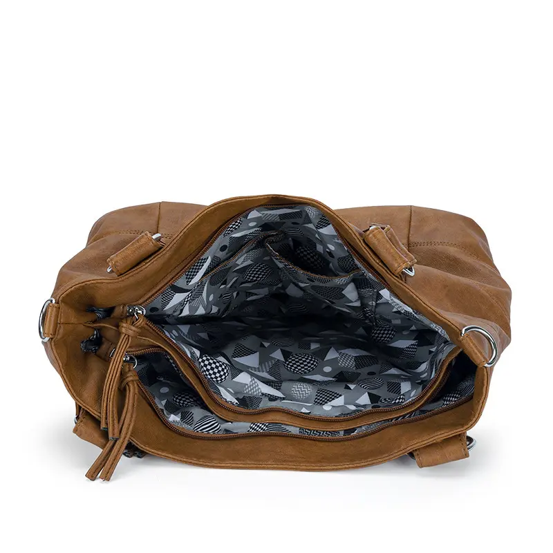 Large Women Bags Soft Handbag Lady Tote Bags Top-handle Satchel Fashion Shoulder Bag PU Leather Handbag Large Capacity Purse