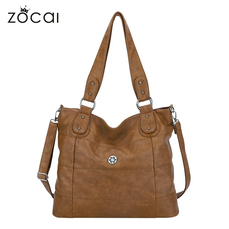 Large Women Bags Soft Handbag Lady Tote Bags Top-handle Satchel Fashion Shoulder Bag PU Leather Handbag Large Capacity Purse