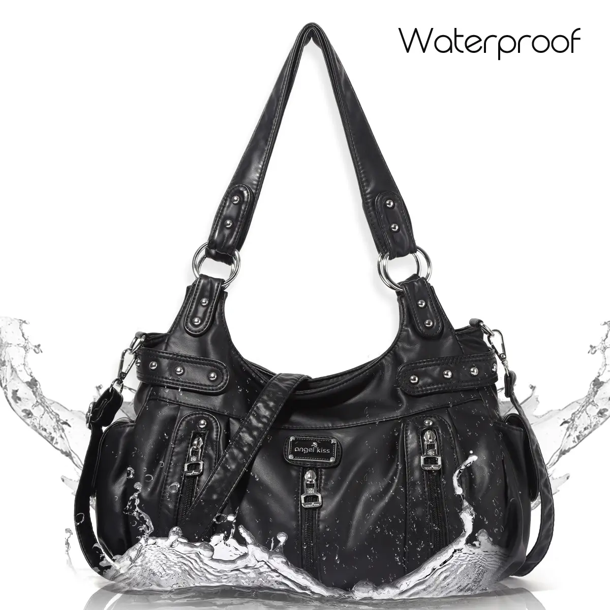 Angelkiss Women Handbags Fashion Shoulder Bag Ladies Crossbody Bags Multifunctional Bag Waterproof Shoulder Purse Bag Phone Pack