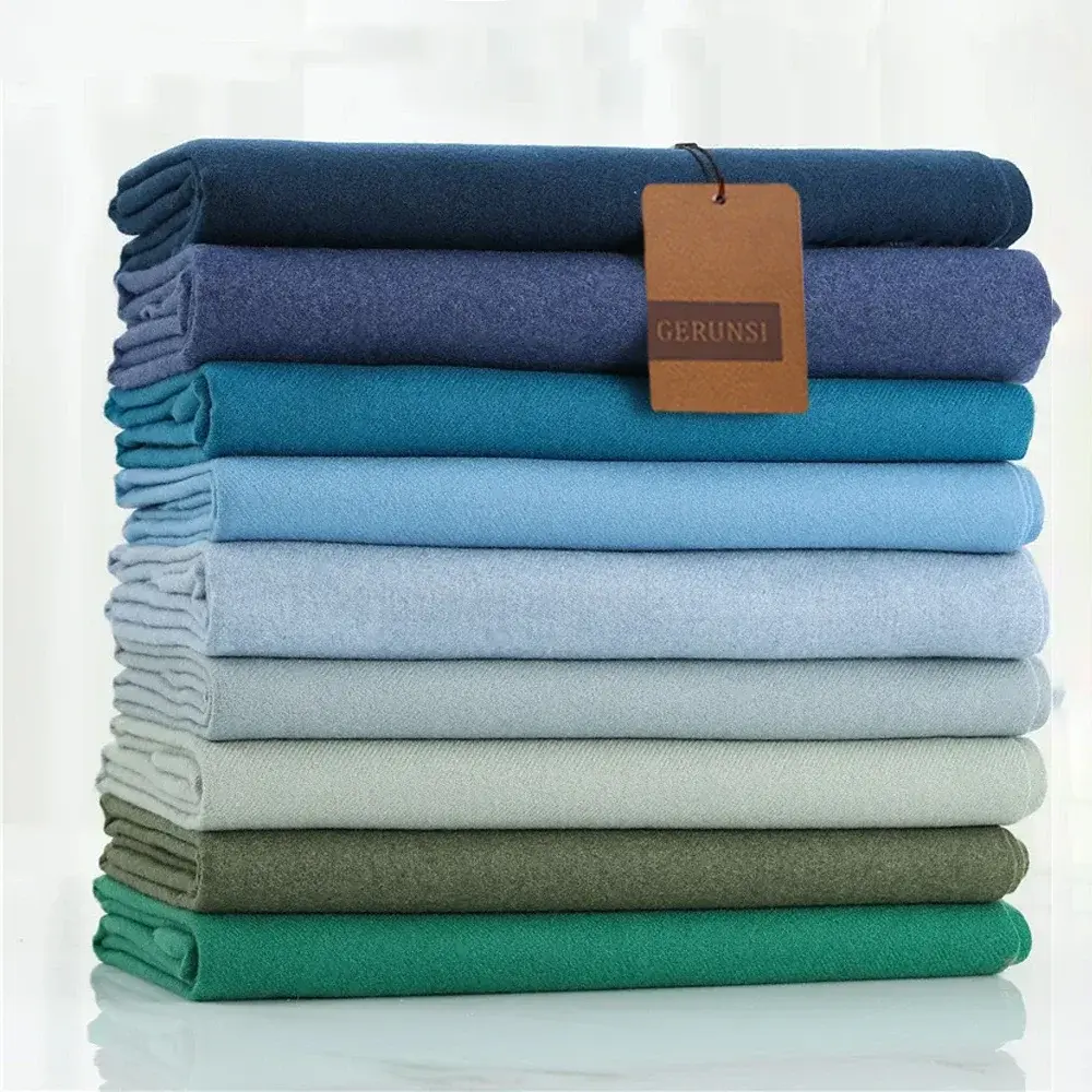 2024 Winter Cashmere Scarf Women Thick Warm Pashmina Shawls Wraps Solid Color Tassel Lady Blanket Echarpe Bufanda Hijab