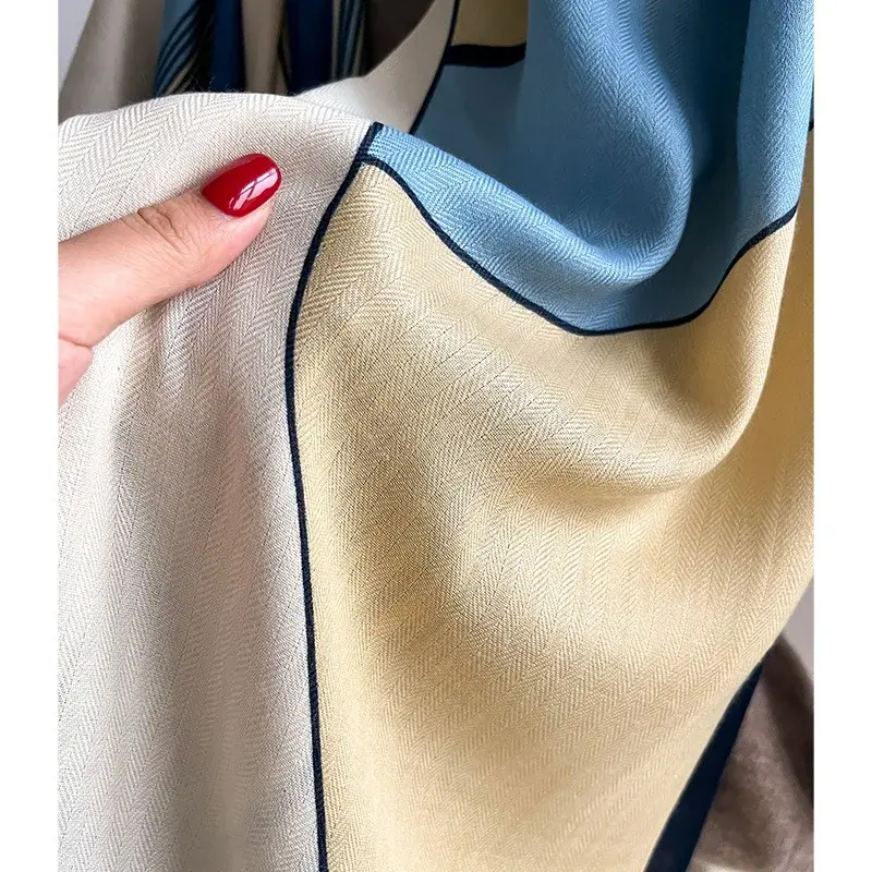 Luxury Brand Scarf  Wool Cotton Shawl Lady Wrap Large Pashmina Hijab Headband Scarves Autumn Winter Bufanda Foulard Beach Stoles