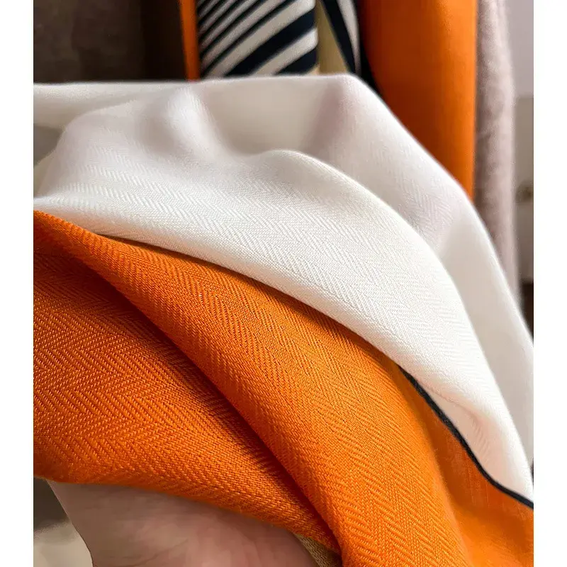 Luxury Brand Scarf  Wool Cotton Shawl Lady Wrap Large Pashmina Hijab Headband Scarves Autumn Winter Bufanda Foulard Beach Stoles