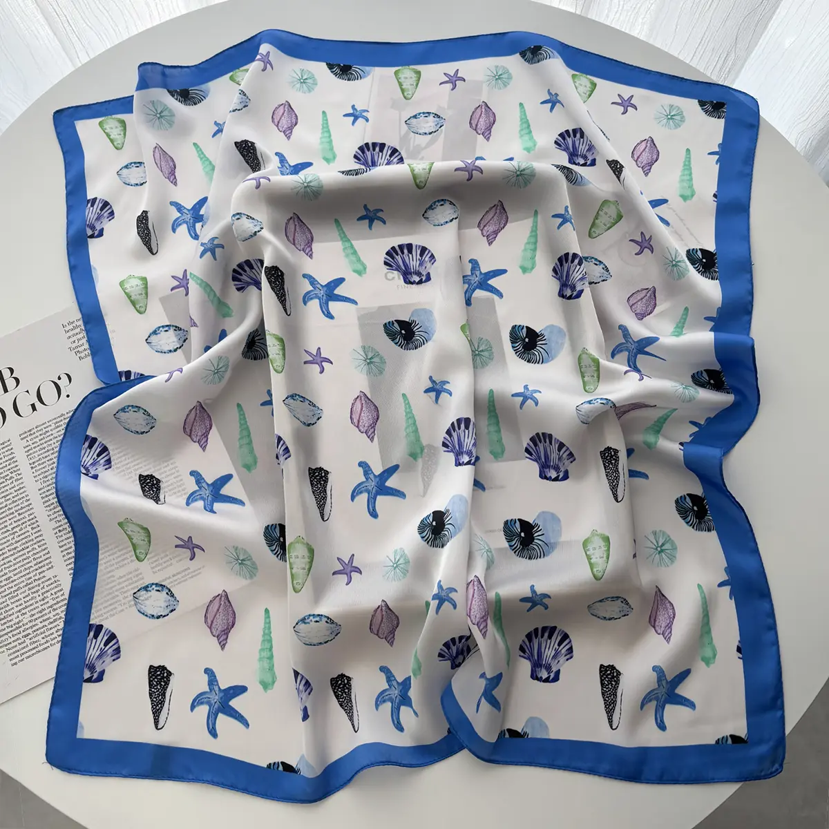 2025 New Satin Print Scarf Women Scarves Bandana Hijab Neckerchief Shawl Kerchief Summer Hair Band Foulard Lady Luxury