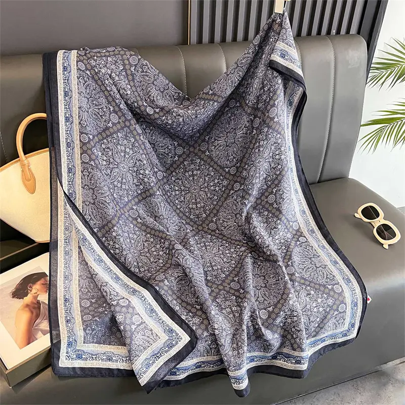 Luxury Brand Scarf Love Cotton Shawl Lady Wrap Large Pashmina Hijab Headband Scarves Islamic Turban Bufanda Foulard Stoles