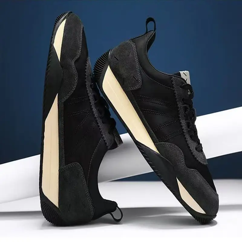 Oulylan 2025 Men Retro Sports Shoes Casual Walking Outdoor Soft Non-slip Sneakers Breathable Casual Running Sport Shoes