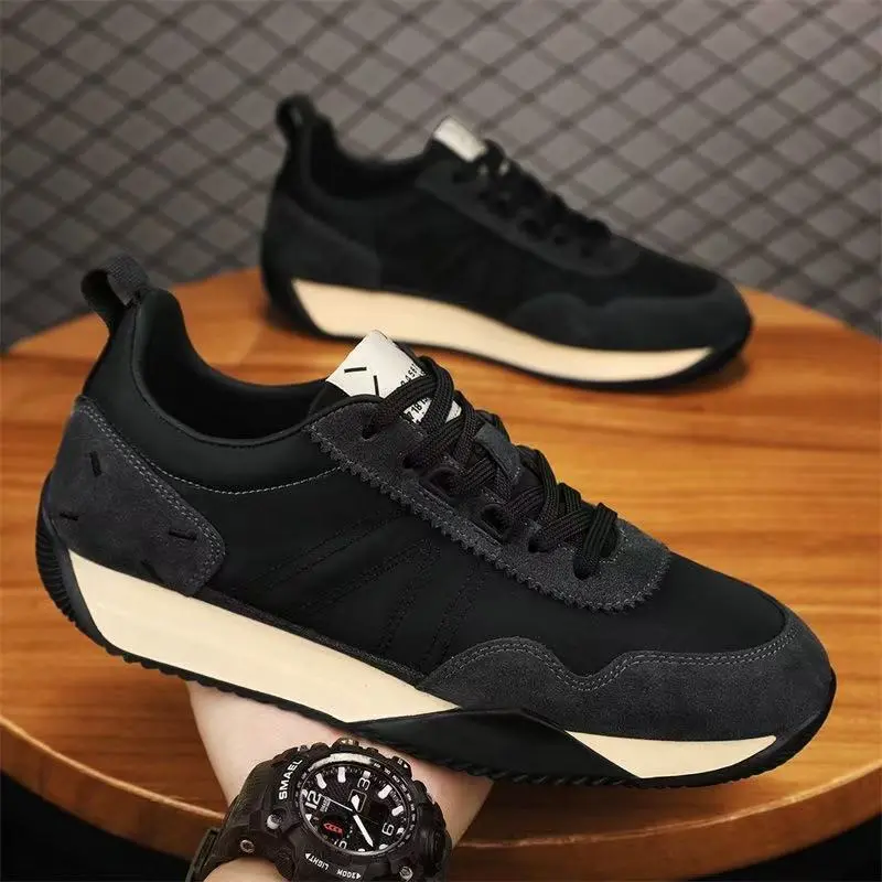 Oulylan 2025 Men Retro Sports Shoes Casual Walking Outdoor Soft Non-slip Sneakers Breathable Casual Running Sport Shoes
