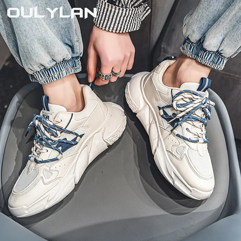 Men's Sneakers 2024 Spring Leisure Versatile Height Increasing Shoes Fashion Youth Sports Running Shoe Trend Elevator Shoes