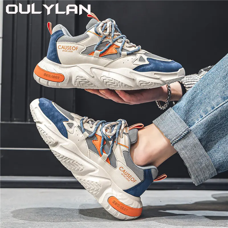 Men's Sneakers 2024 Spring Leisure Versatile Height Increasing Shoes Fashion Youth Sports Running Shoe Trend Elevator Shoes