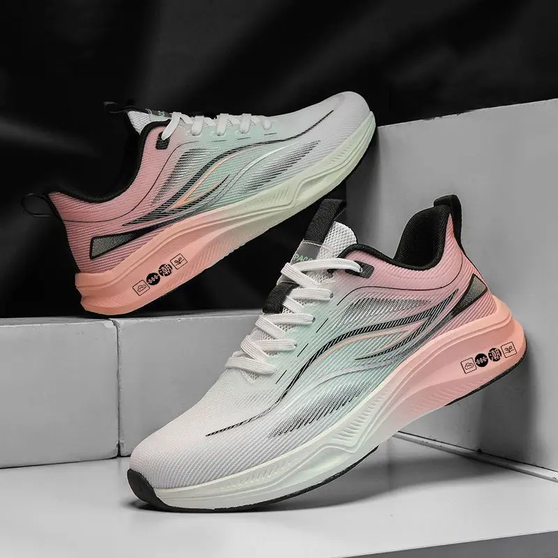 Abrasion Resistant Sneaker Men Comfortable Breathable Lightweight Anti Slip Thick Soft Sole Outdoor Casual Sport Shoes