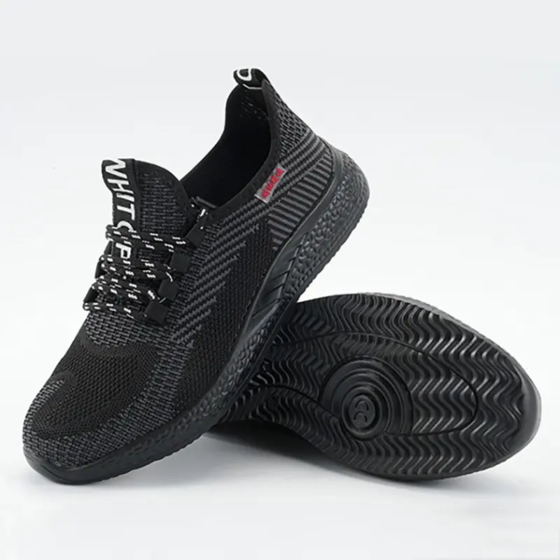 Safety Protective Shoes Men Mesh Breathable Lightweight Anti-Smashing Anti-Stabbing Anti-slip Wear-resistant Shoes