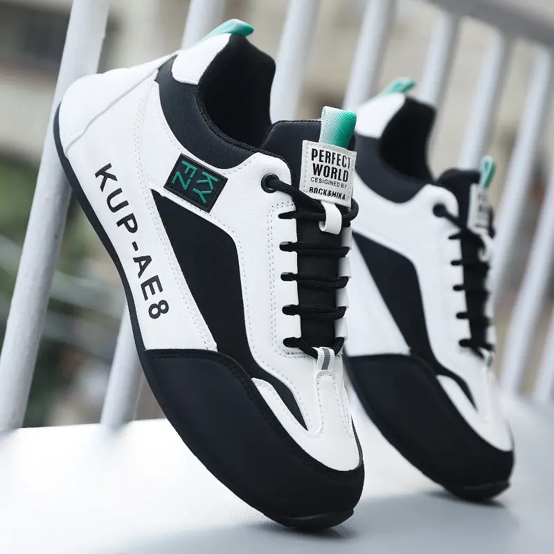 2025 New Soft-soled Wear-resistant Walking Shoes Men's Leather Casual Sports Shoes Lightweight Hidden Heel Shoes