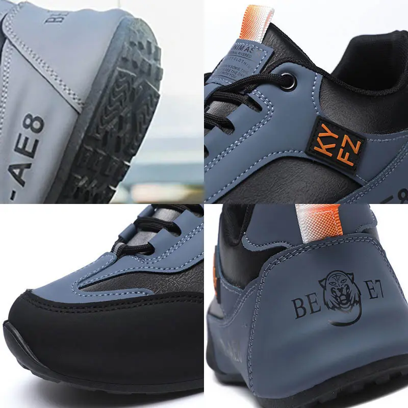 2025 New Soft-soled Wear-resistant Walking Shoes Men's Leather Casual Sports Shoes Lightweight Hidden Heel Shoes