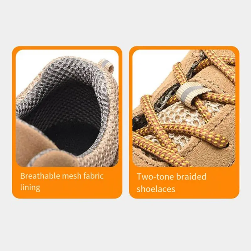 Lightweight Anti-smashing Anti-puncture Steel Toes Men's Anti-slip Work Shoes Solid Shoe Sole Electric Welding Work Shoes