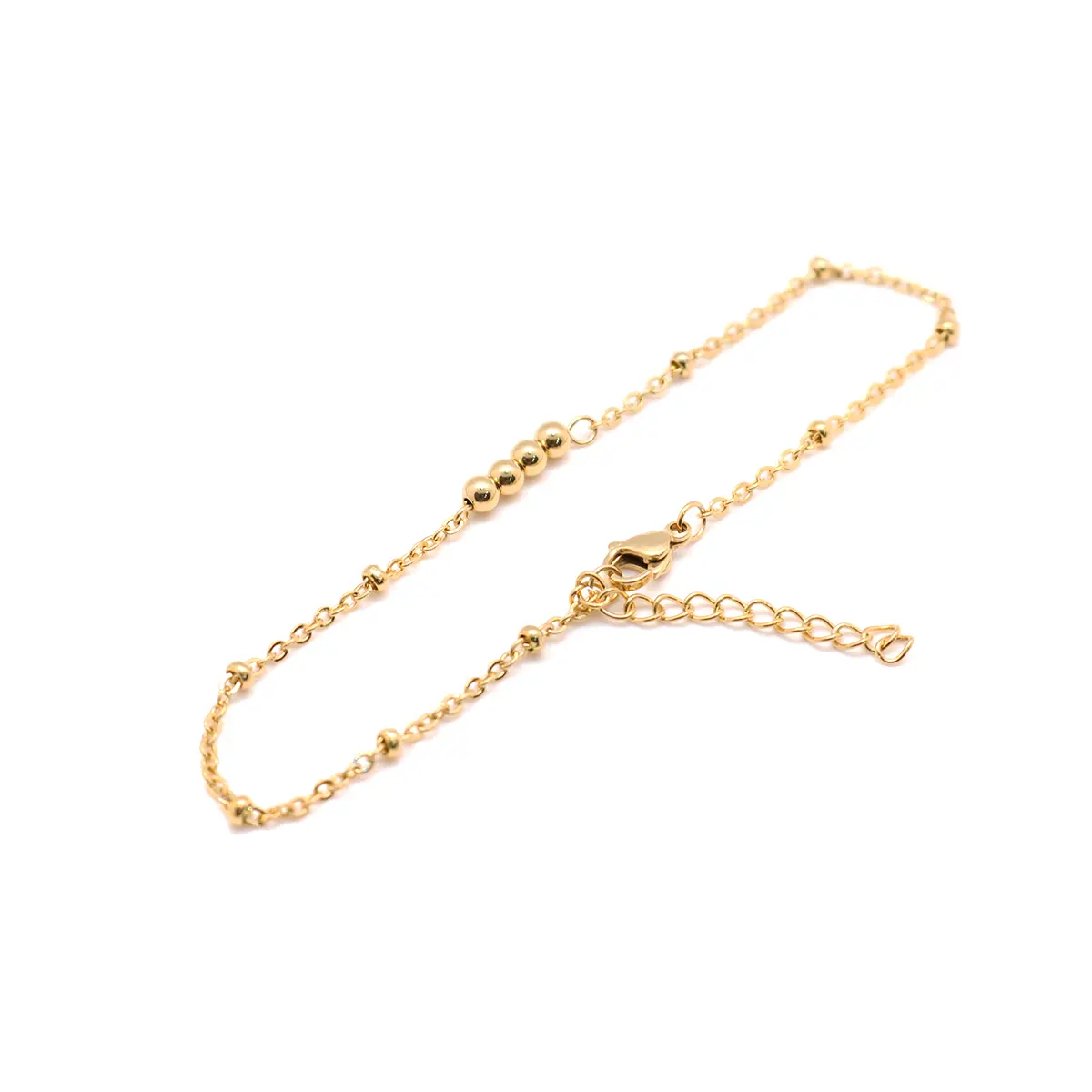 304 Stainless Steel Anklet Gold Color Chain Anklets For Women on the foot Jewelry Summer Party leg Gifts Adjustable ,1 Piece