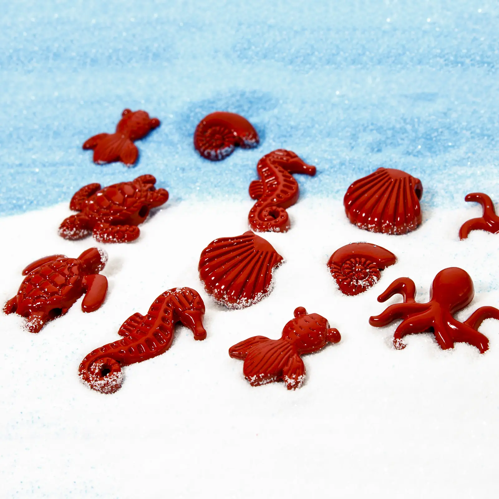 10 PCs Zinc Based Alloy Ocean Jewelry Spacer Charms Red Shell Seahorse Conch Enamel Pendants For Diy Necklace Jewelry Making