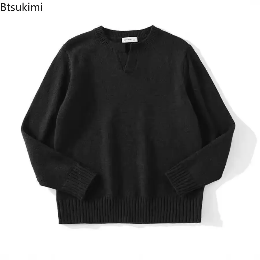 New 2025 Autumnr and Winter Pullover Man High Quality Popular Clothes Knitwear Jumpers Loose Fit Cheap Knitted Sweaters for Men