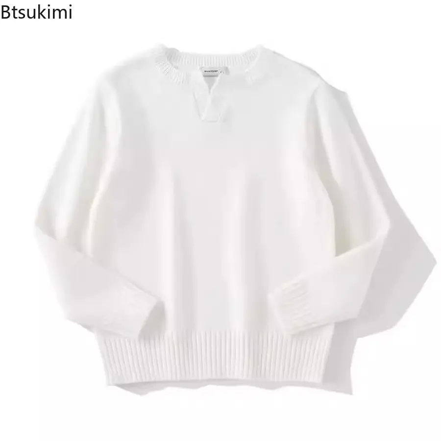 New 2025 Autumnr and Winter Pullover Man High Quality Popular Clothes Knitwear Jumpers Loose Fit Cheap Knitted Sweaters for Men