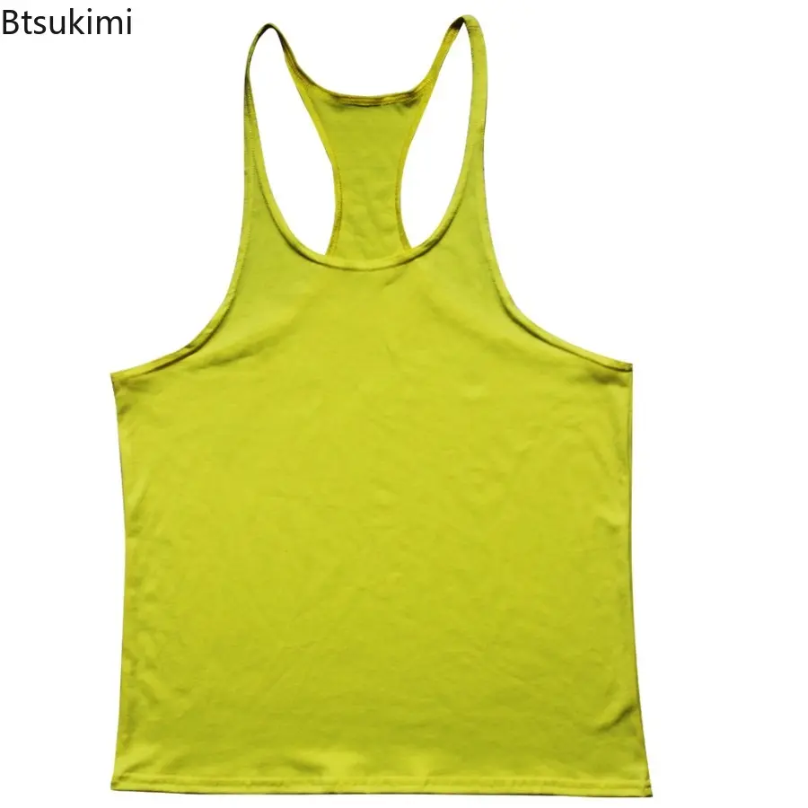 Sleeveless Sweatshirt Men's Singlets Gym T-shirts Suspenders Man Top for Fitness Vests Bodybuilding Shirt Stringer Clothing Vest
