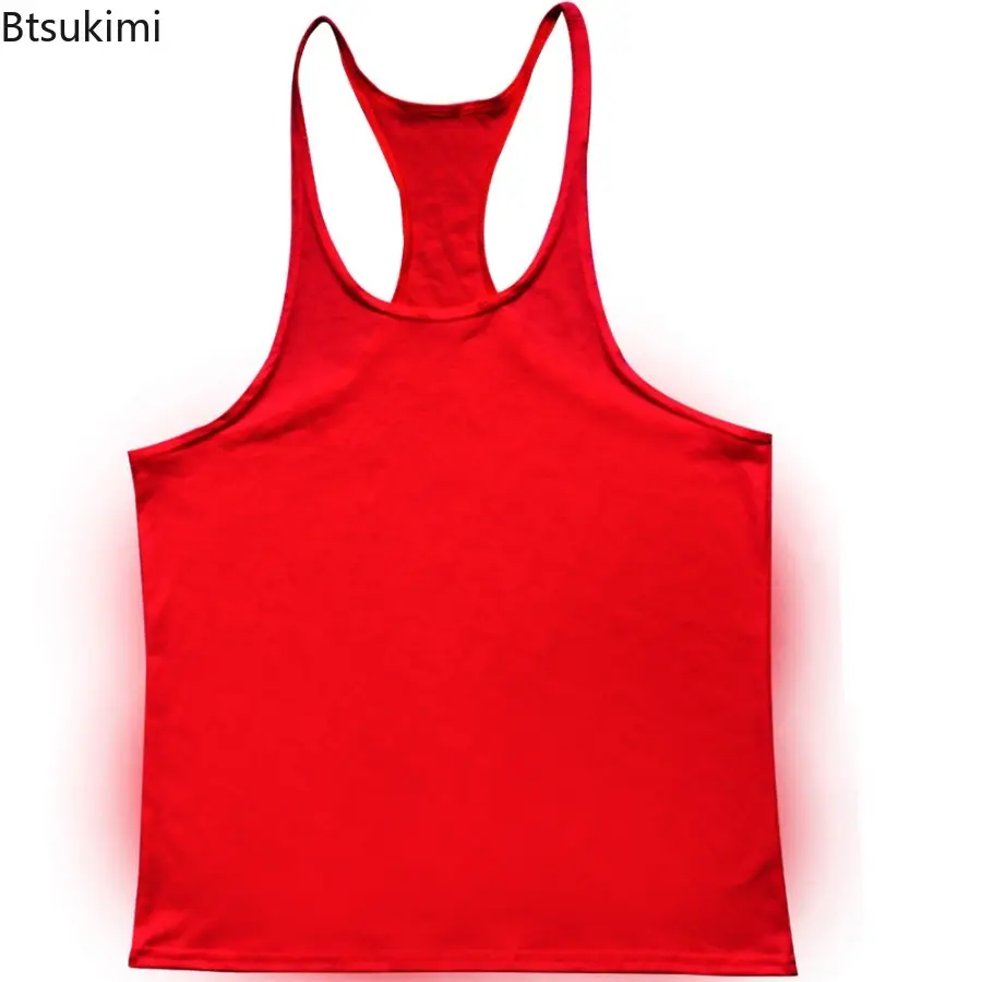 Sleeveless Sweatshirt Men's Singlets Gym T-shirts Suspenders Man Top for Fitness Vests Bodybuilding Shirt Stringer Clothing Vest