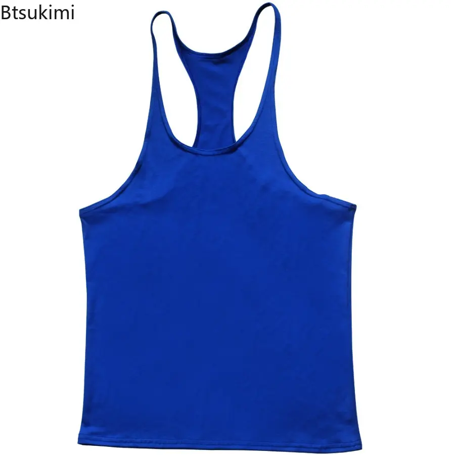 Sleeveless Sweatshirt Men's Singlets Gym T-shirts Suspenders Man Top for Fitness Vests Bodybuilding Shirt Stringer Clothing Vest