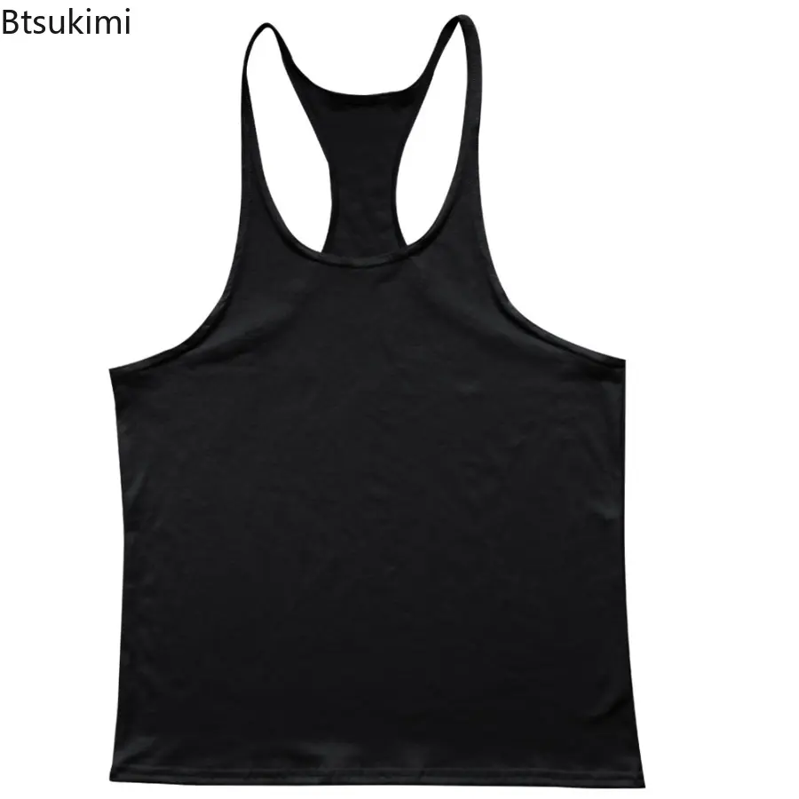 Sleeveless Sweatshirt Men's Singlets Gym T-shirts Suspenders Man Top for Fitness Vests Bodybuilding Shirt Stringer Clothing Vest