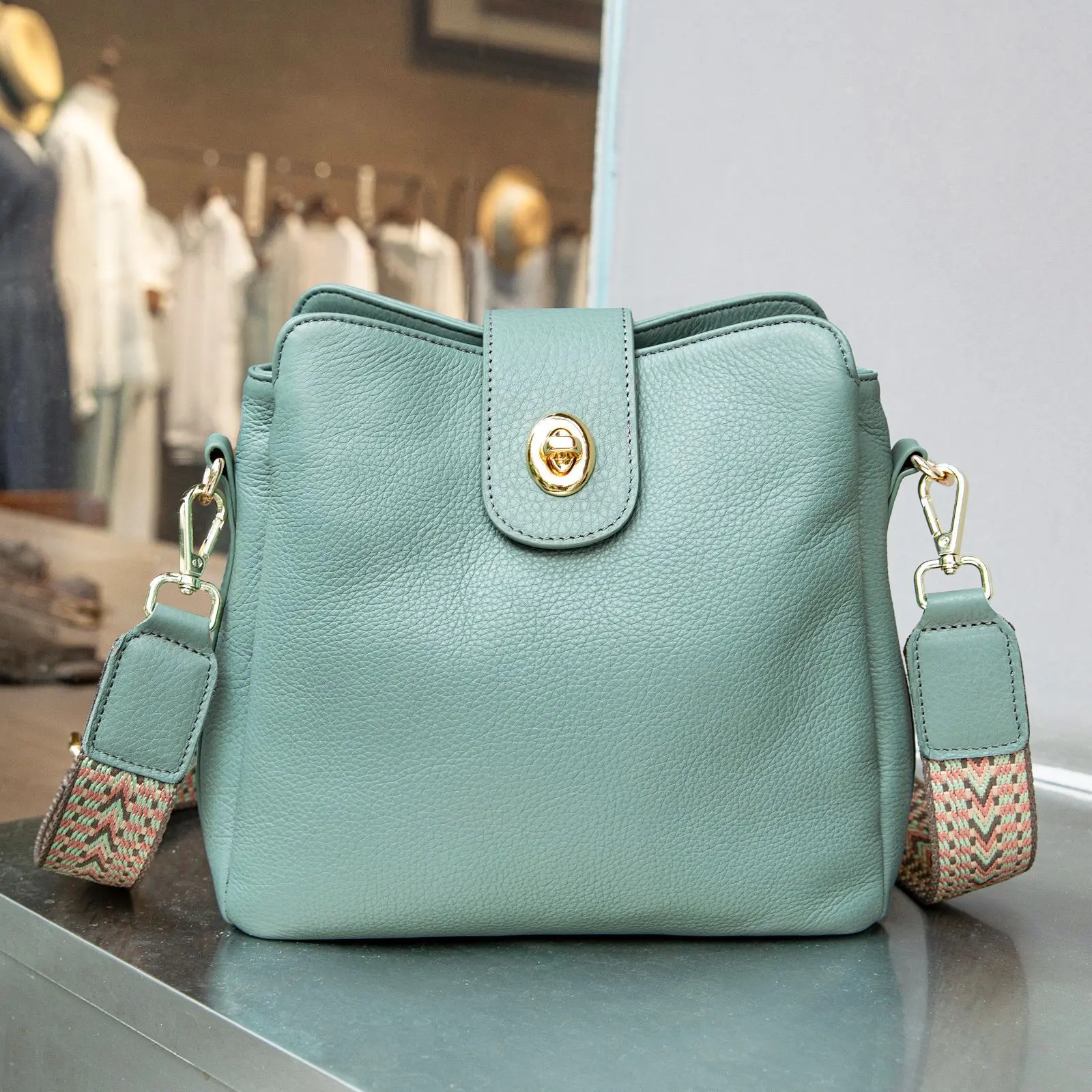 Angel kiss Shoulder Bag Women Fashion Handbags Genuine Leather Bags Female Satchel Big-capacity Handbag Purse bolsa feminina