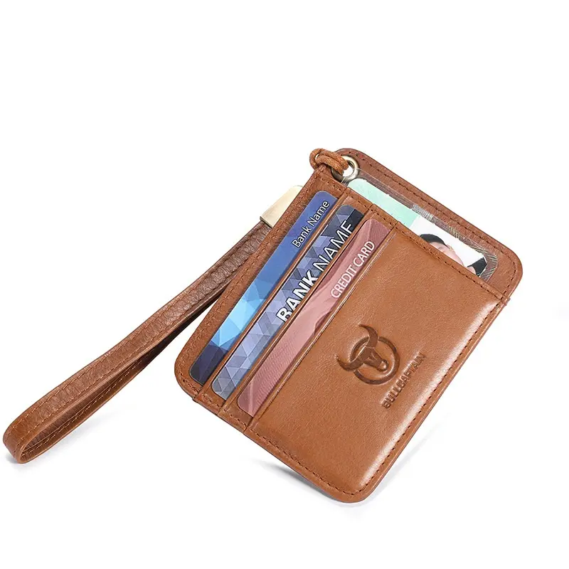 Vintage Card Packs RFID Credit ID Card Holder Cowhide Leather Purse Multi-card Slots Wallets Vintage Money Case Purse