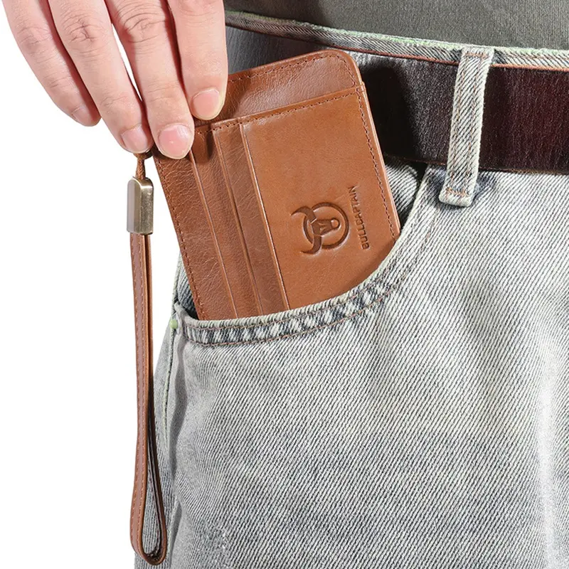 Vintage Card Packs RFID Credit ID Card Holder Cowhide Leather Purse Multi-card Slots Wallets Vintage Money Case Purse