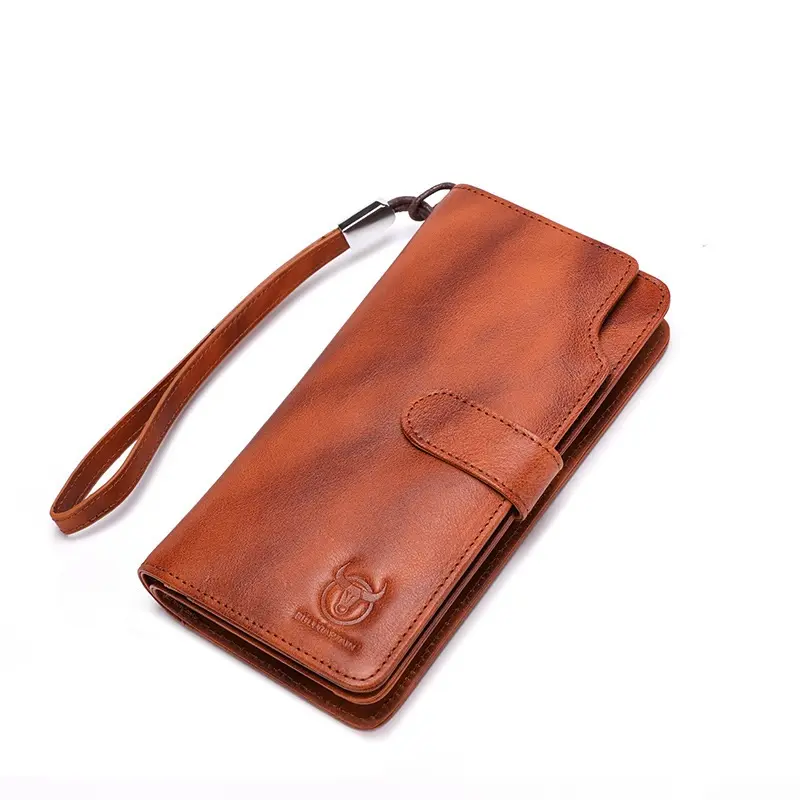 Fashion Wallet RFID Credit Card Holder Cowhide Leather Purse Multi-card Slots Bussiness Wallets Vintage Money Case Purse