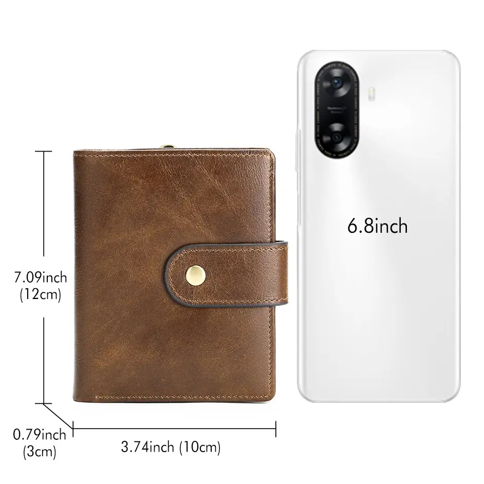 Men's Wallet RFIDF Anti-magnetic Coin Purses Cowhide Card Packs Multifunctional Wallet premium Clutch for Men