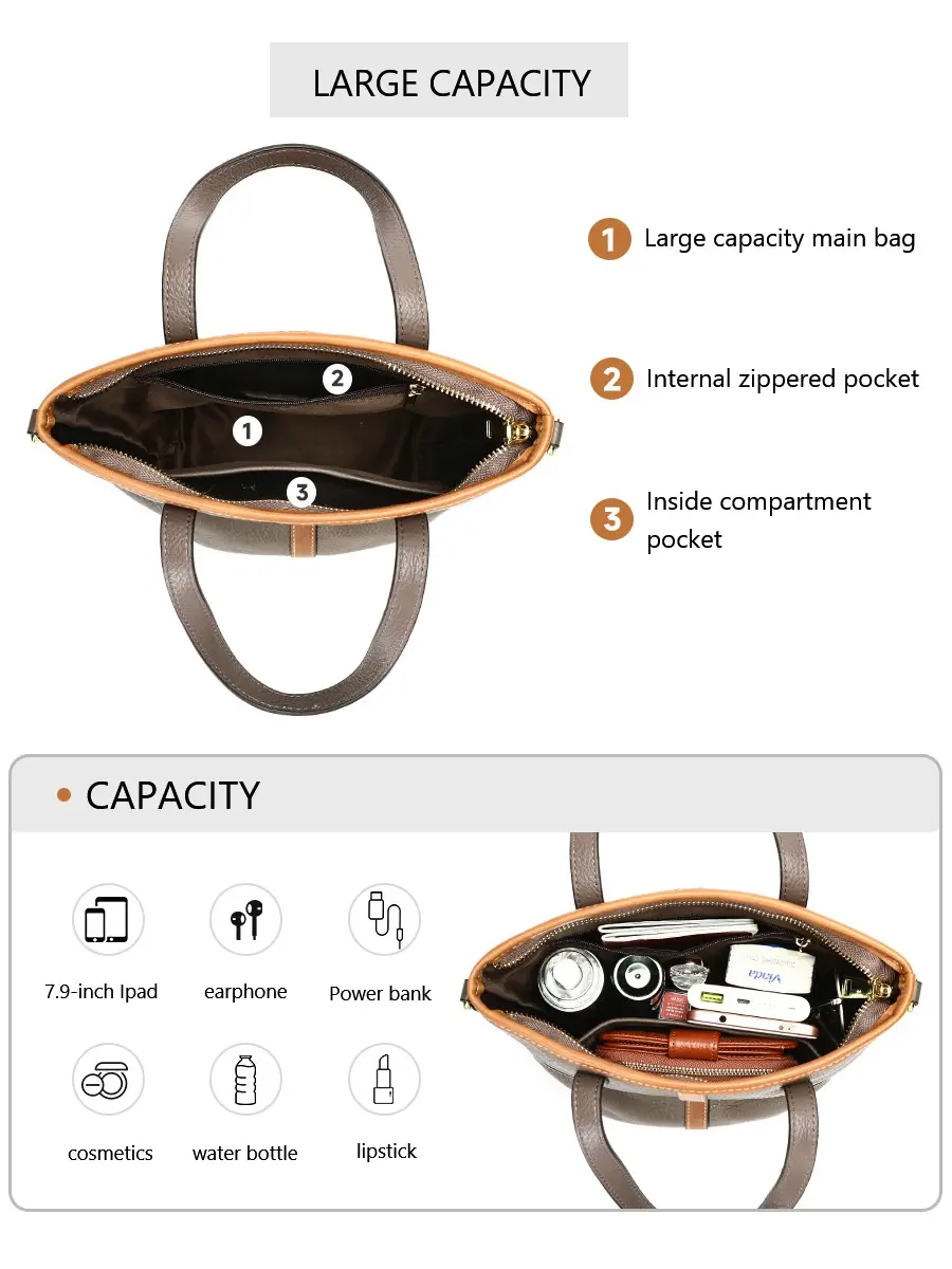 MVA Women Handbags Soft Leather Shoulder Bag Top-handle Fashion Satchel Genuine Leather Crossbody Bag Flap Phone Pack