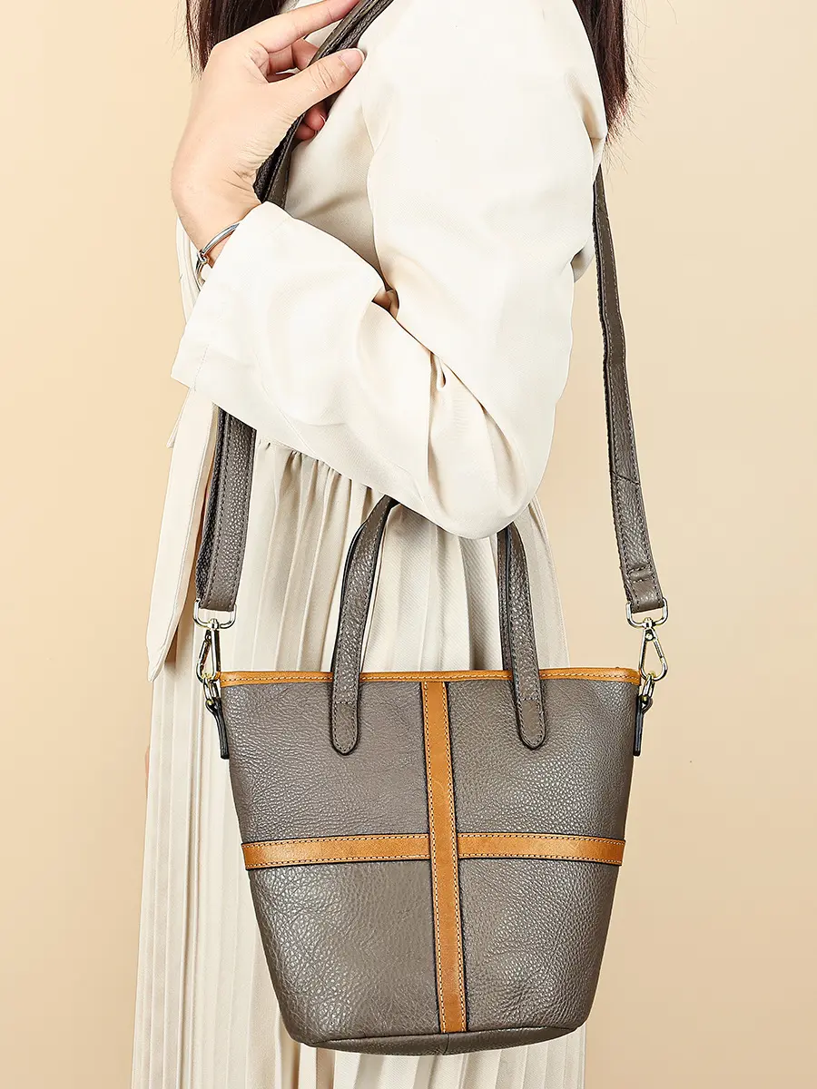 MVA Women Handbags Soft Leather Shoulder Bag Top-handle Fashion Satchel Genuine Leather Crossbody Bag Flap Phone Pack