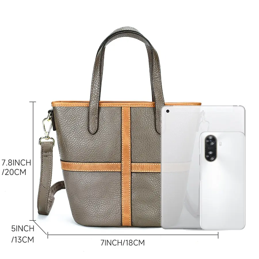 MVA Women Handbags Soft Leather Shoulder Bag Top-handle Fashion Satchel Genuine Leather Crossbody Bag Flap Phone Pack