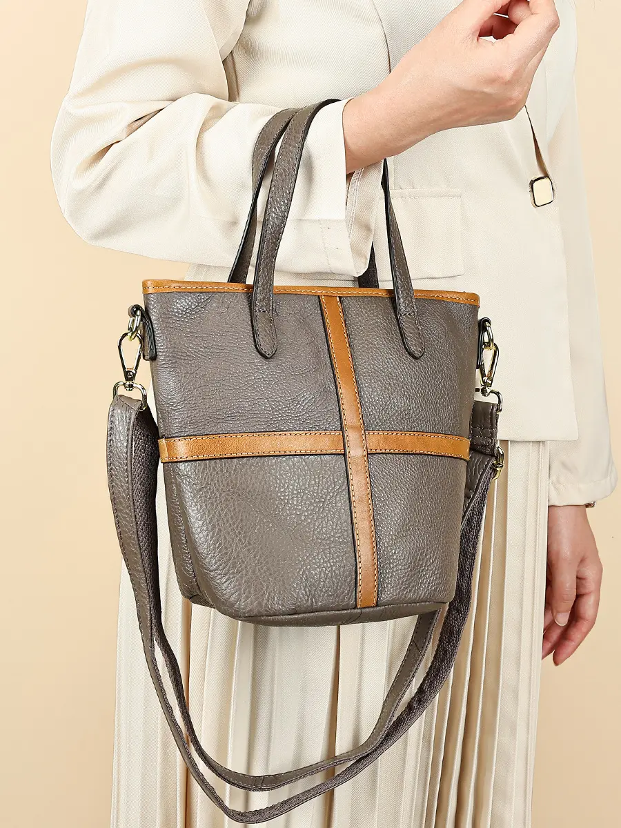 MVA Women Handbags Soft Leather Shoulder Bag Top-handle Fashion Satchel Genuine Leather Crossbody Bag Flap Phone Pack