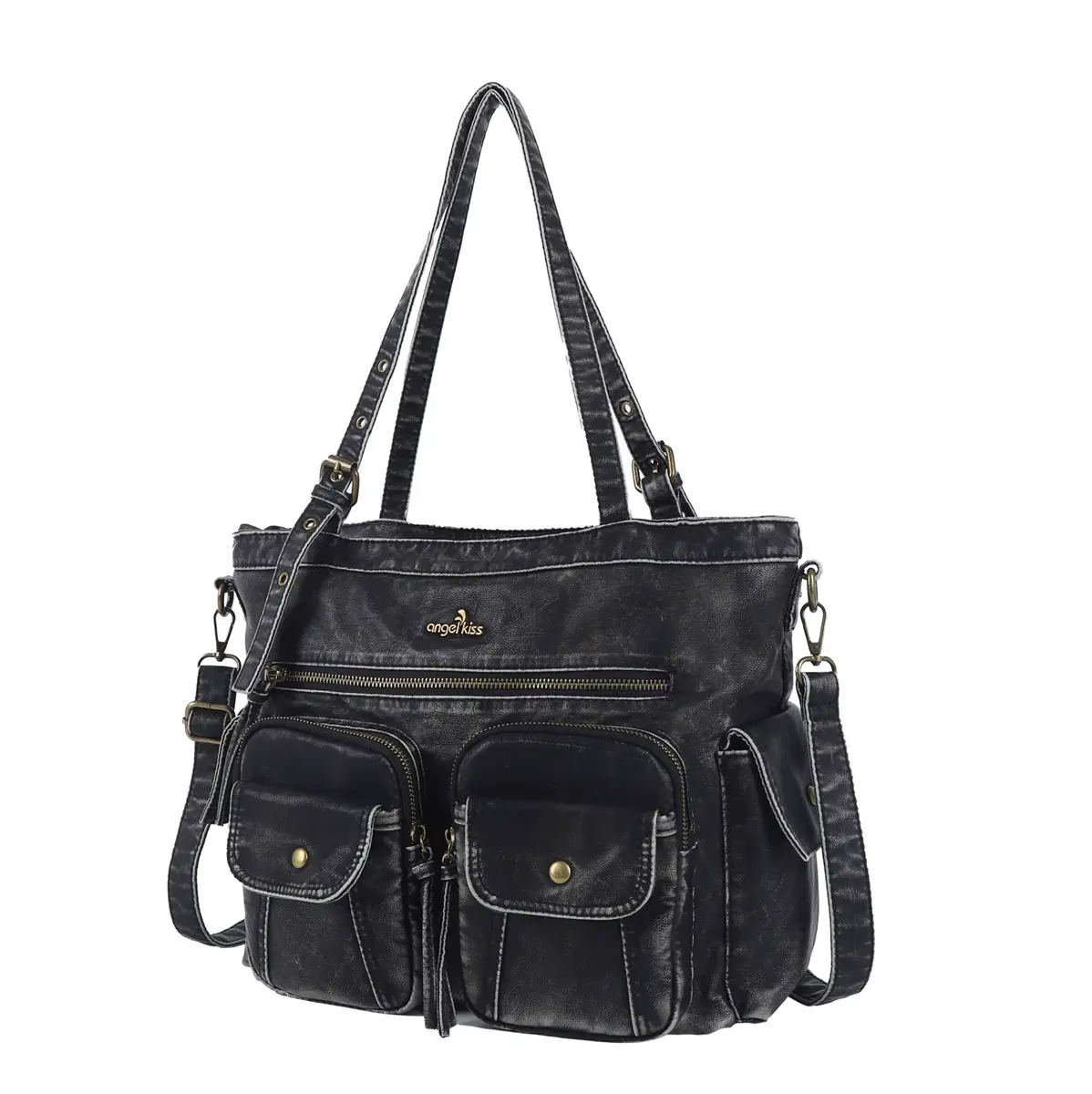  Bag Women Handbags Large Top-handle Shoulder Bag Fashion Satchel Multi-Pockets Shoulder Bag Hobos Phone Pack Tote Bag