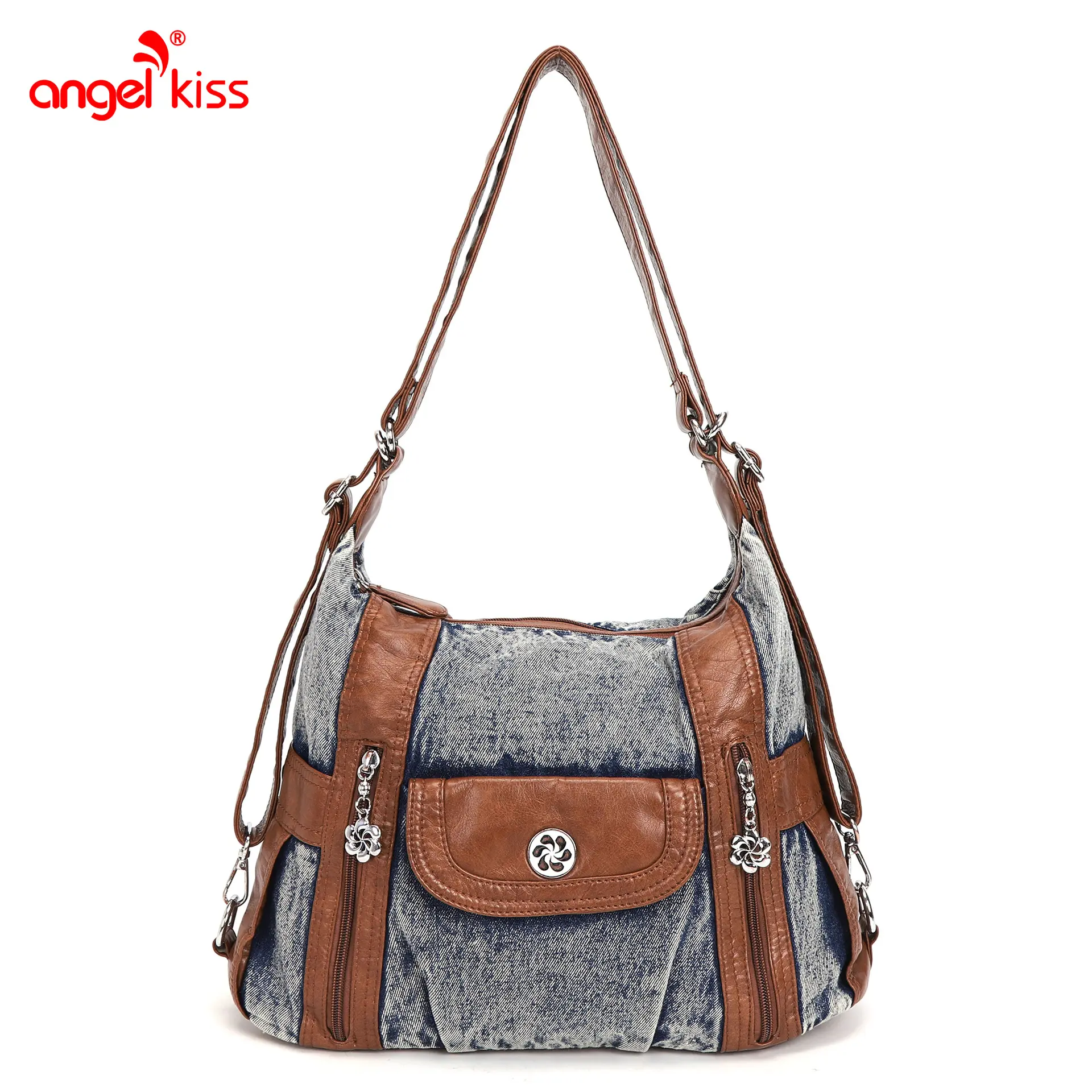  Women Shoulder Bag Handbags Satchel Multifunctional Crossbody Bag PU Multi-pockets Shoulder Bags Phone Money Pack
