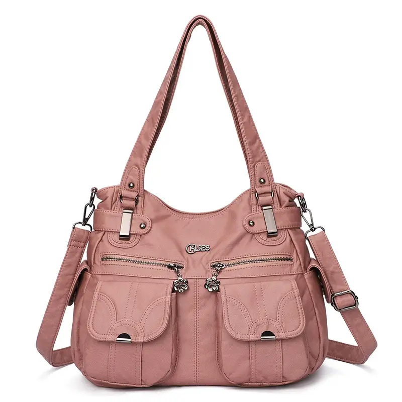  Bag Women Handbags Satchel Top-handle Shoulder Bag PU Material Bag Dumpling Pack Multi-pockets Shopping Pack Bags