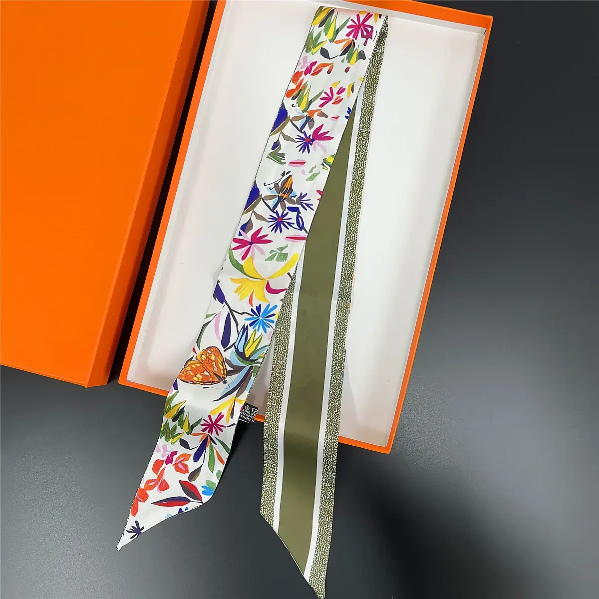 2025 New Design Pansy Tarot Scarf Women Luxury Brand Scarf Skinny Bag Silk Scarves Foulard Hair Neckerchief Headband For Ladies