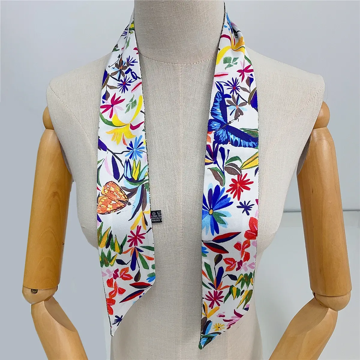 2025 New Design Pansy Tarot Scarf Women Luxury Brand Scarf Skinny Bag Silk Scarves Foulard Hair Neckerchief Headband For Ladies