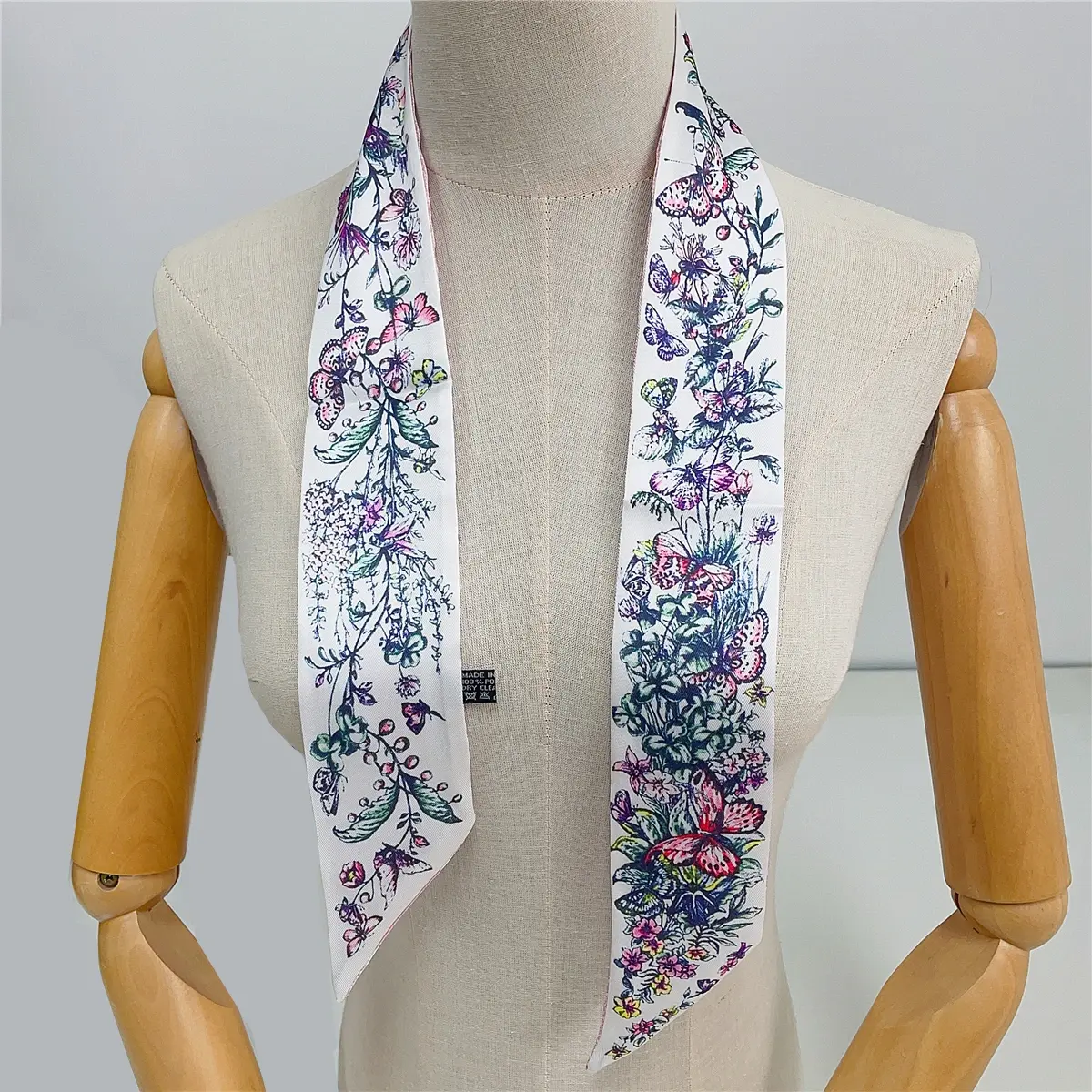 2025 New Design Pansy Tarot Scarf Women Luxury Brand Scarf Skinny Bag Silk Scarves Foulard Hair Neckerchief Headband For Ladies