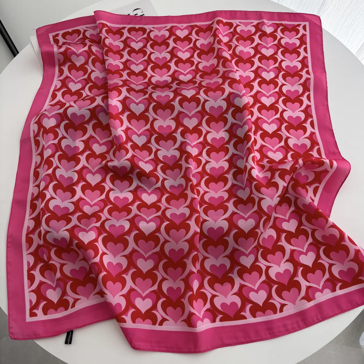 Luxury Soft Satin Print Square Scarf Women Neckerchief Spring Hair Band Foulard Bandana Echarpe Tie Shawl Wraps