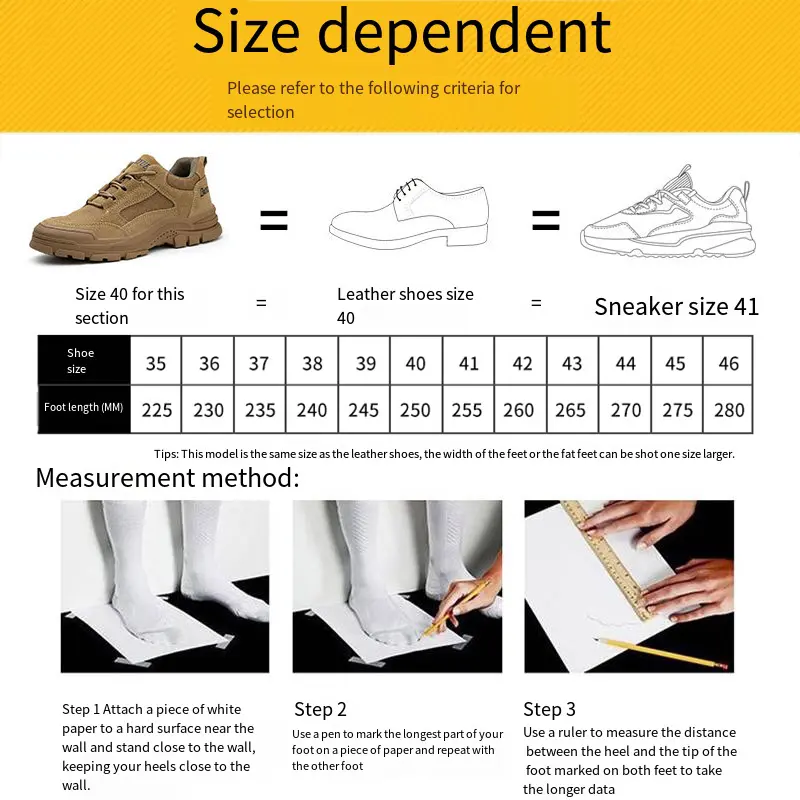 Outdoor Safety Protect Shoes Men Steel Toe Anti-smashing Anti-piercing Wear-resistant Odor Proof Anti Slip Work Shoes